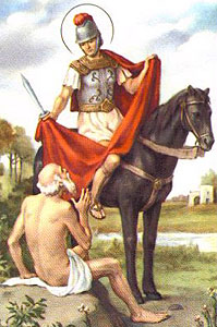 [Saint Martin holy card]